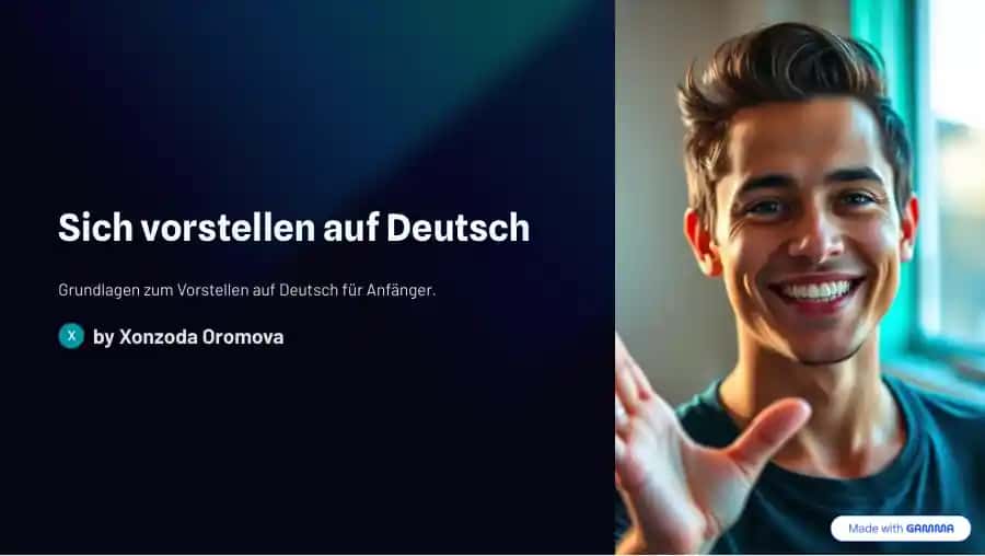 Sich vorstellen auf Deutsch