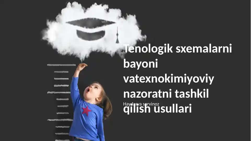 Tenologik sxemalarni bayoni vatexnokimiyoviy nazoratni tashkil qilish usullari