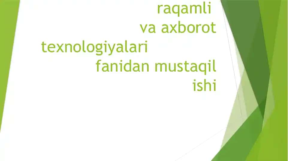 Amaliy-Psixologiya fanidan mustaqil ish