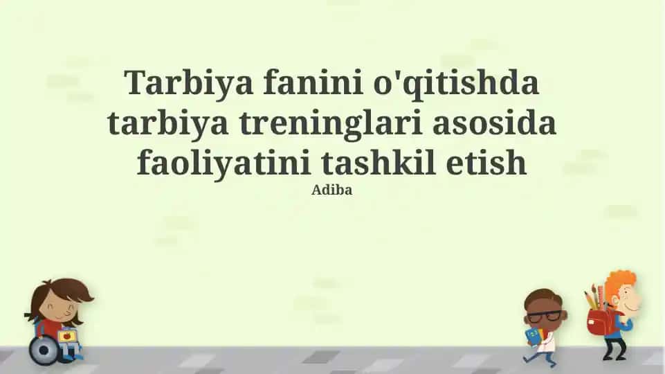 Tarbiya treninglari