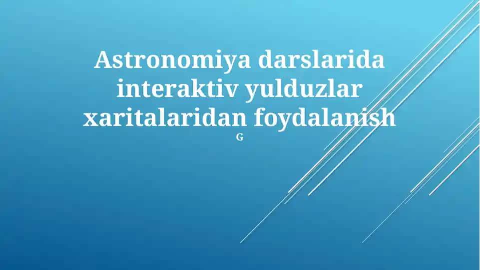 Interaktiv yulduz xaritalari