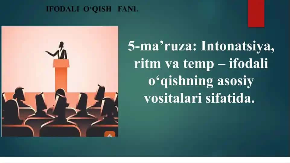 Ifodali o'qish fani