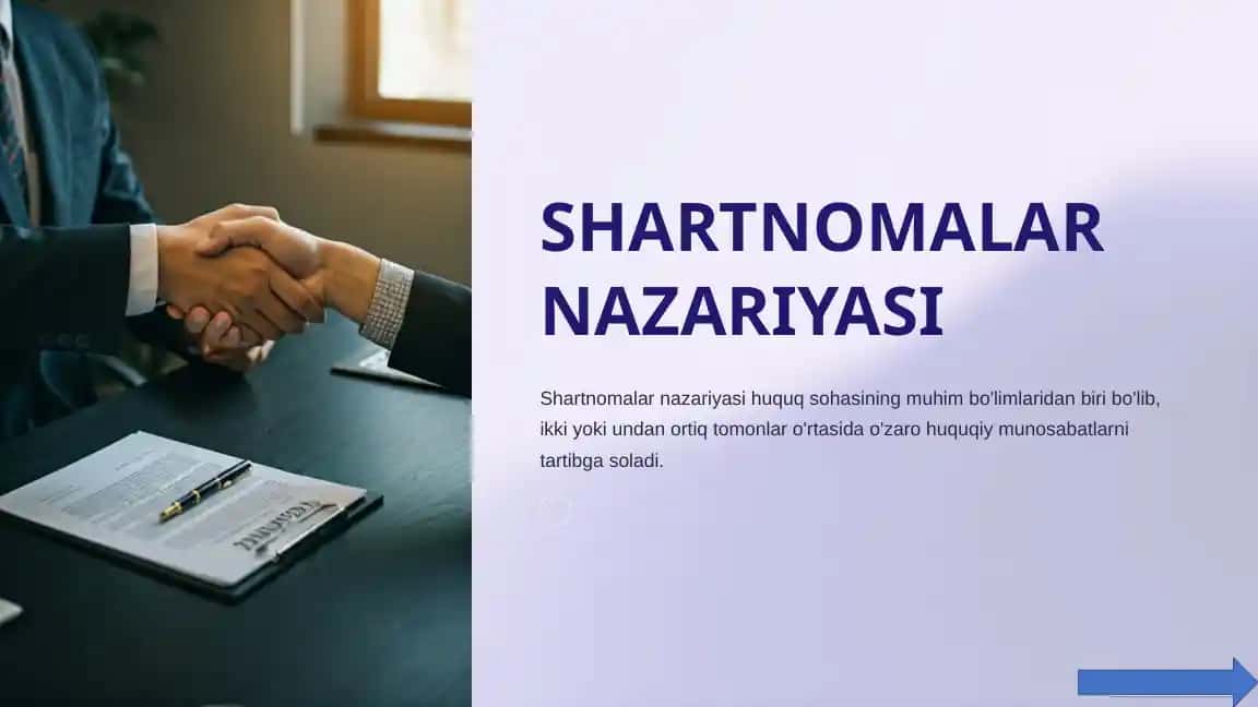 Shartnomalar Nazariyasi