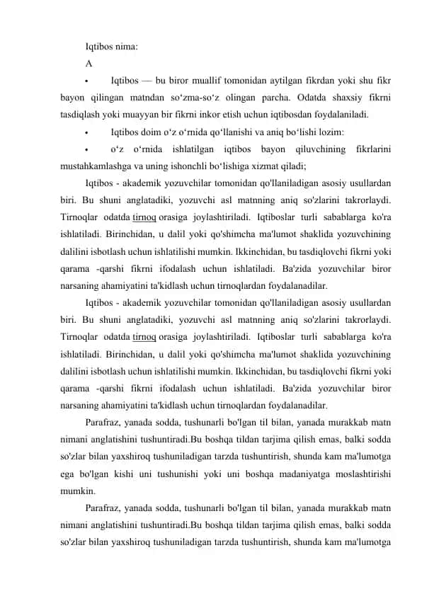 Iqtiboslar haqida