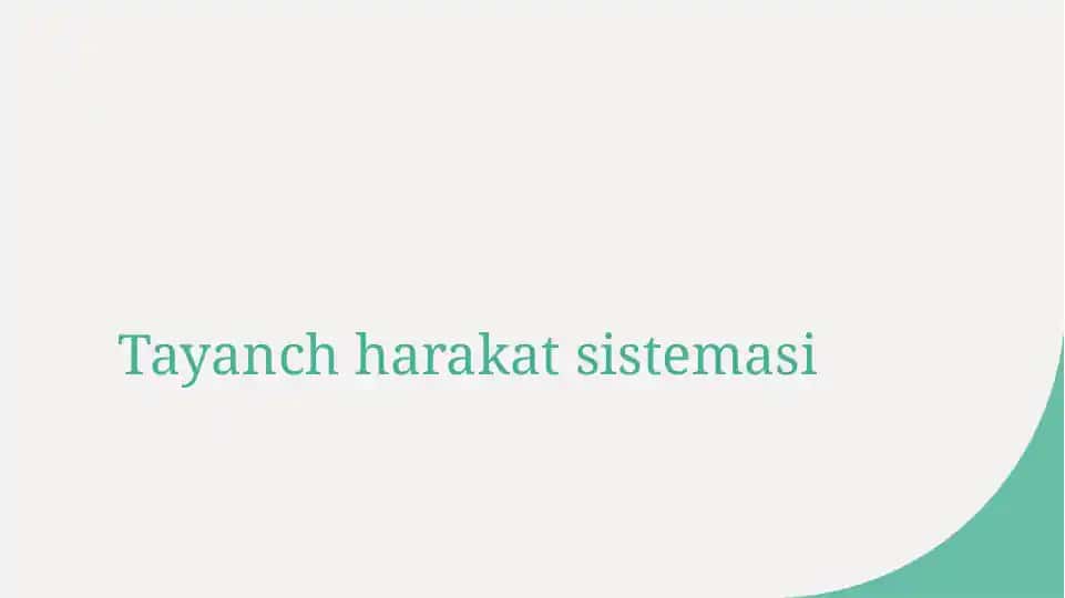 Tayanch harakat sistemasi