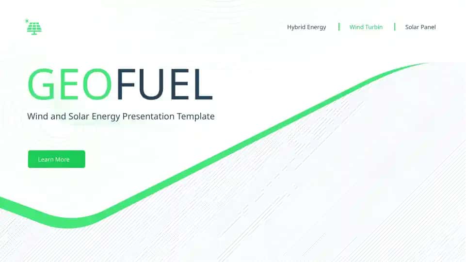 GEOFUEL Wind and Solar Energy Presentation Template