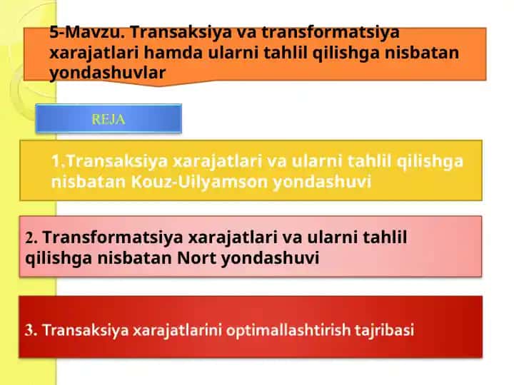 Transaksiyava transformatsiyaxarajatlari