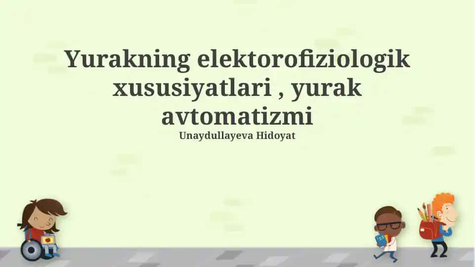 Yurakning elektorofiziologik xususiyatlari , yurak avtomatizmi