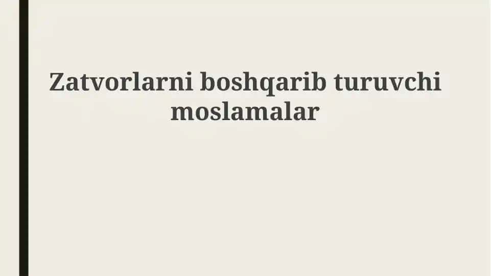 Kran aktuatorlarining turlari