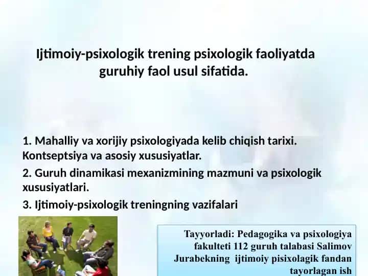 Ijtimoiy-psixologik trening