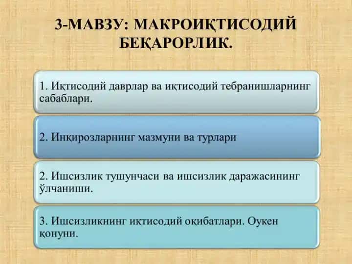 Makro iqtisodiy beqarorlik
