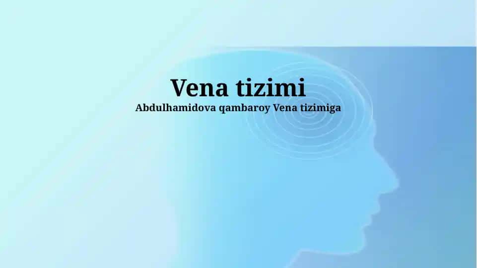 Vena tizimi
