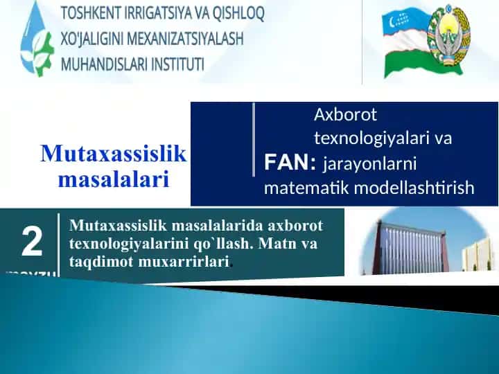 Amaliy axborot texnologiyalari