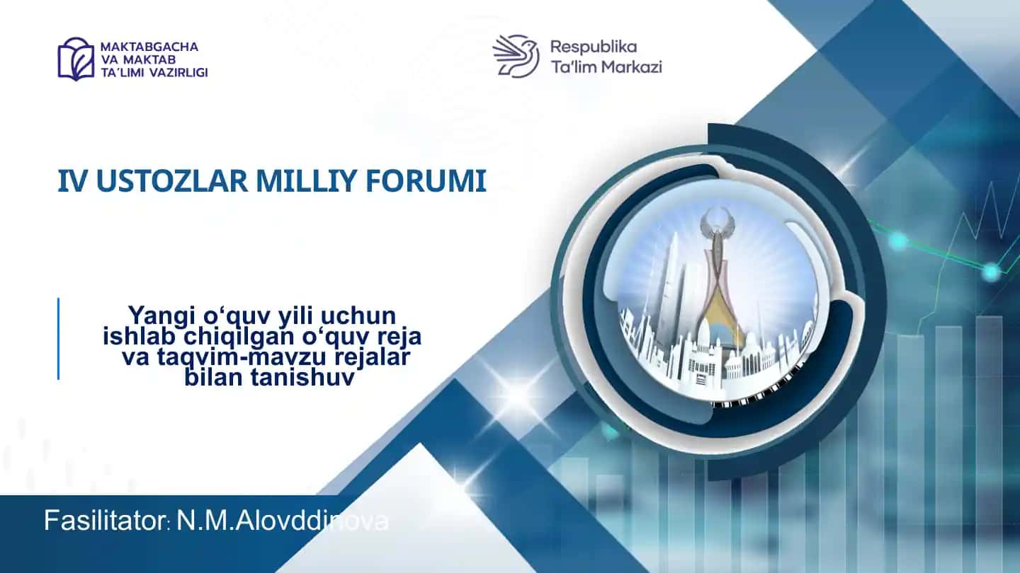 Tayanch o‘quv reja va taqvim-mavzu rejalari (2025–2026 o‘quv yili)