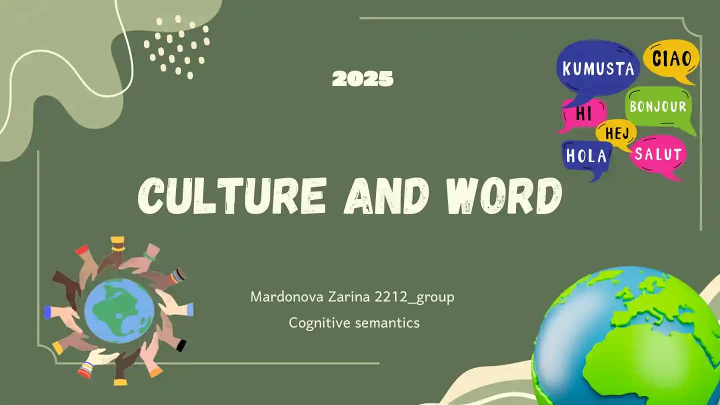 Culture and Word
