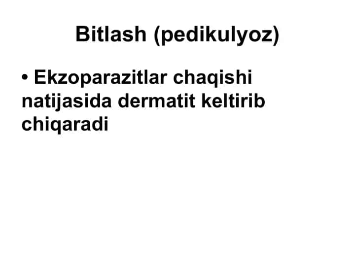 Bitlash (pedikulyoz)