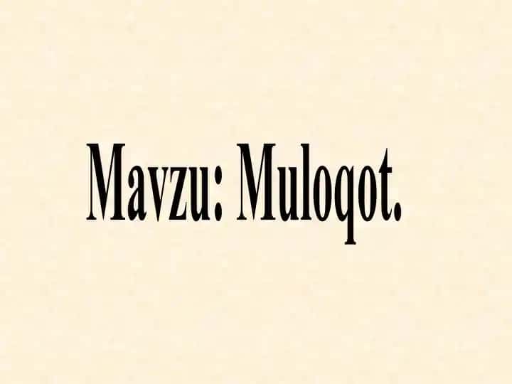 Muloqot