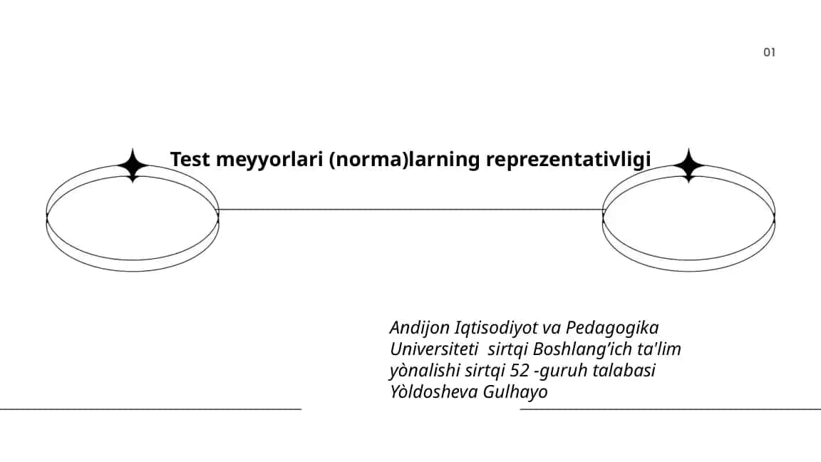 Test meyyorlari (norma)larning reprezentativligi