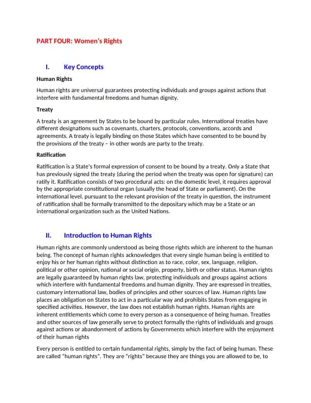 Women’s Rights
