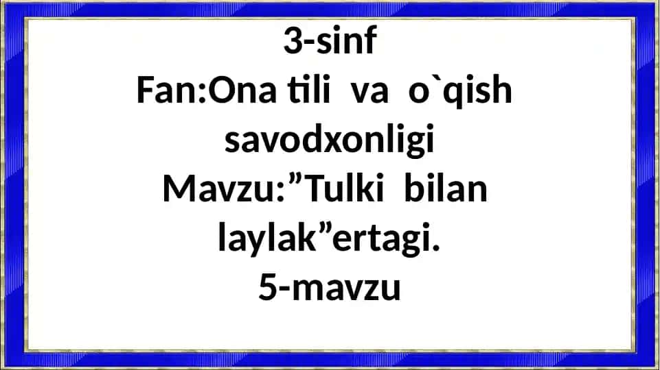 "Tulkibilanlaylak"