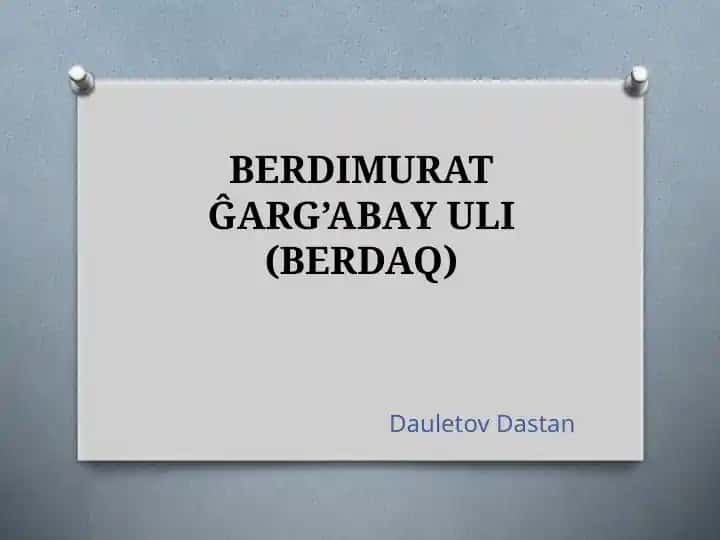 Berdimurat Ĝarǵabay ulı