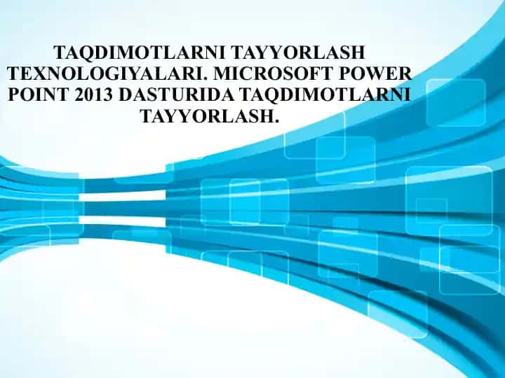 Microsoft Power Point 2013