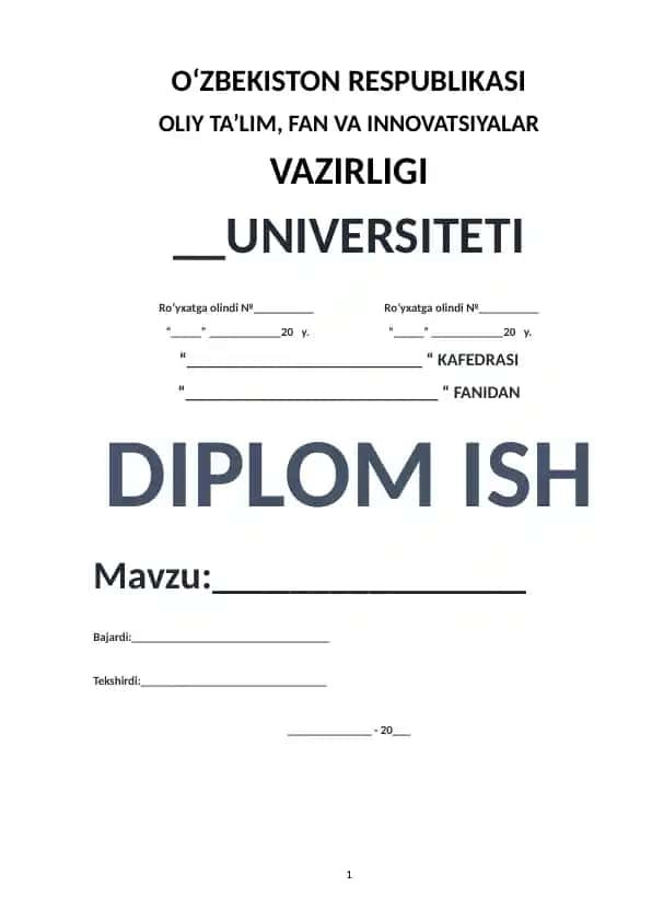 O'zbekistonda milliy hisoblar tizimini takomillashtirish