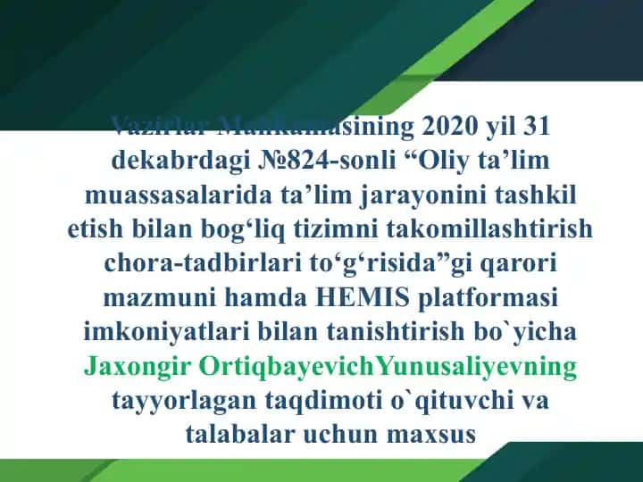 HEMIS platformasi