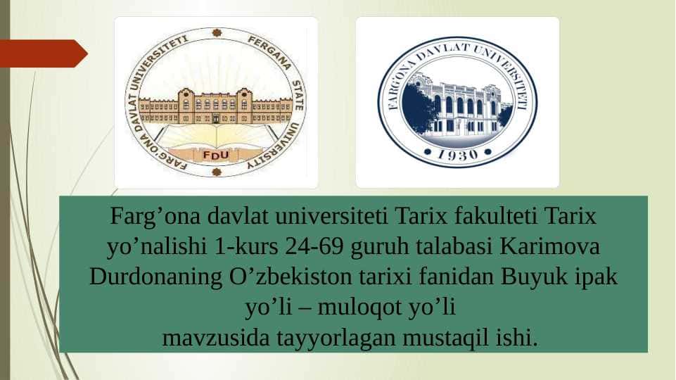 Buyuk Ipak yo'li,muloqot yo'li