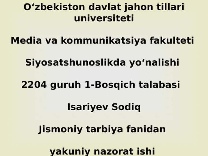 Jismoniy mashqlar yordamida qomatni to'g'irlshning asosiy usullari