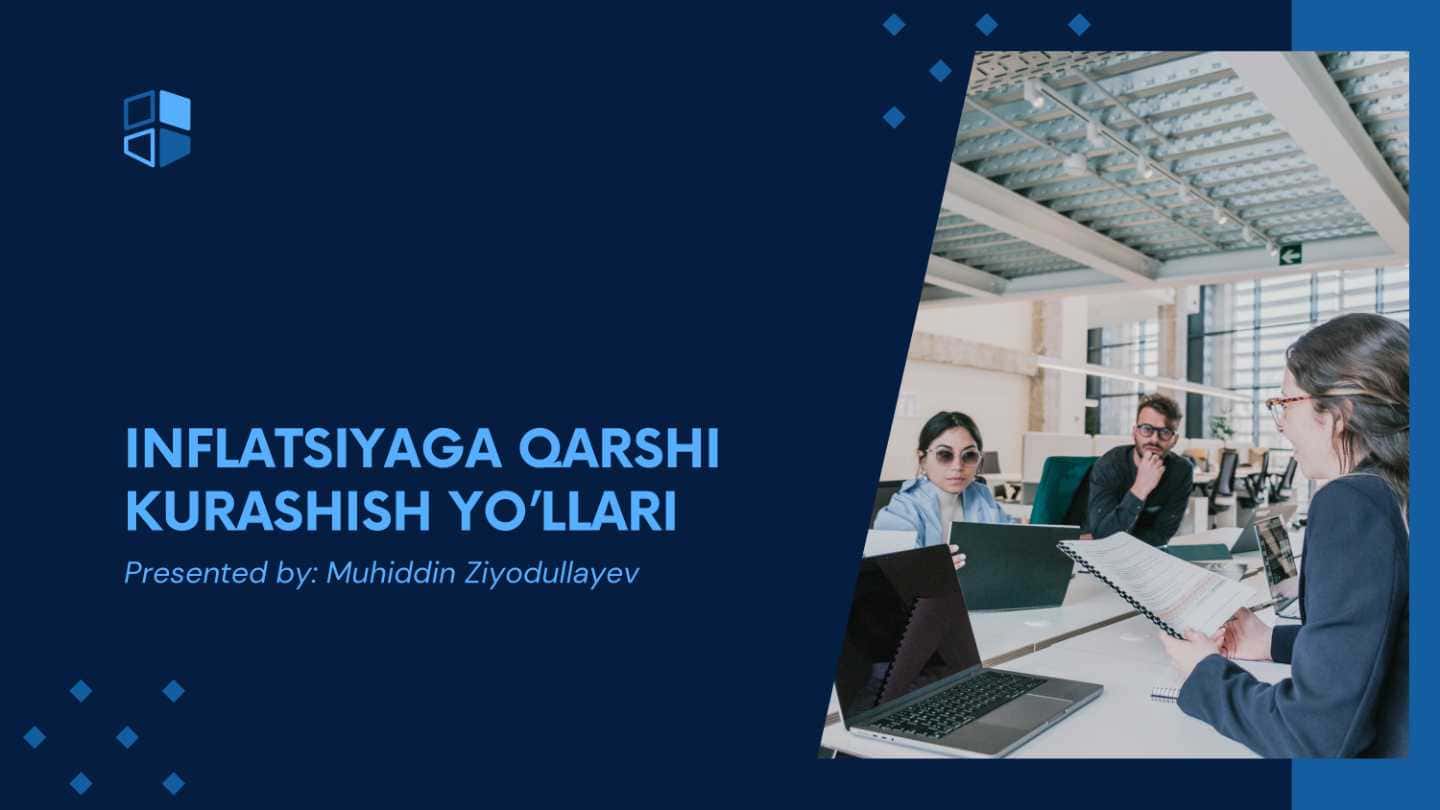 Inflatsiyaga qarshi kurashish yo'llari