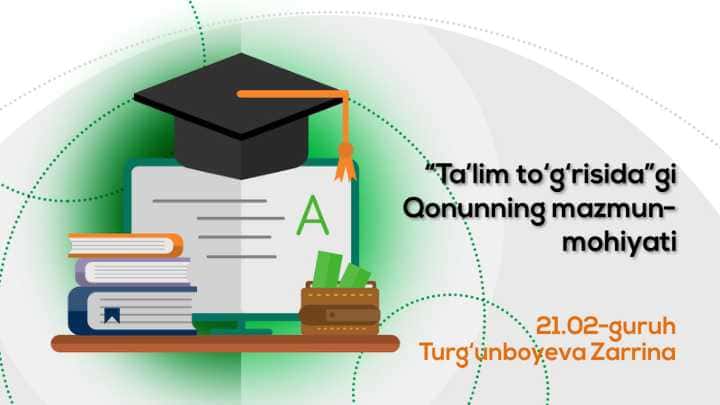 “Ta’lim to‘g‘risida”gi Qonunning mazmun-mohiyati