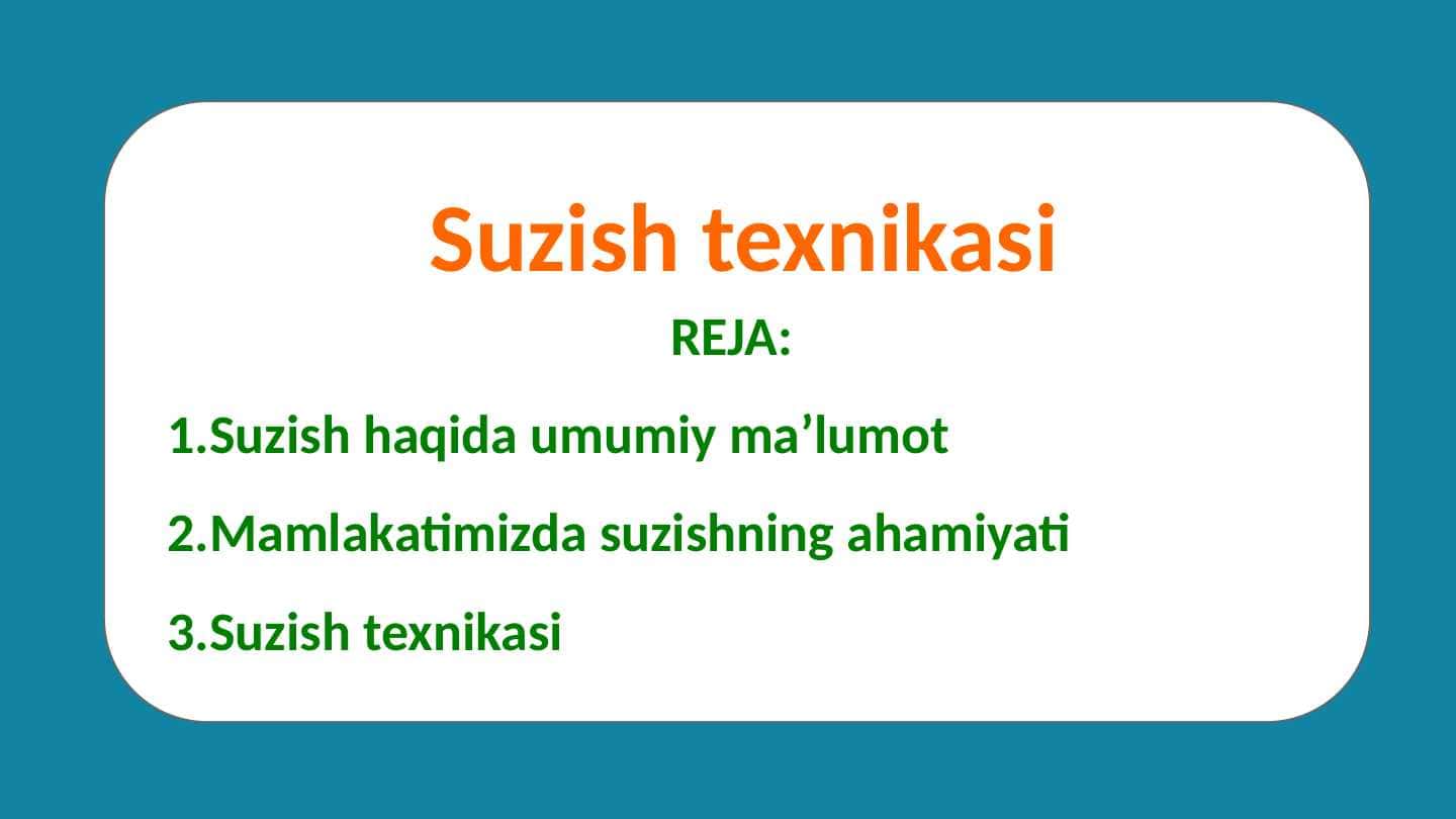 Suzish texnikasi