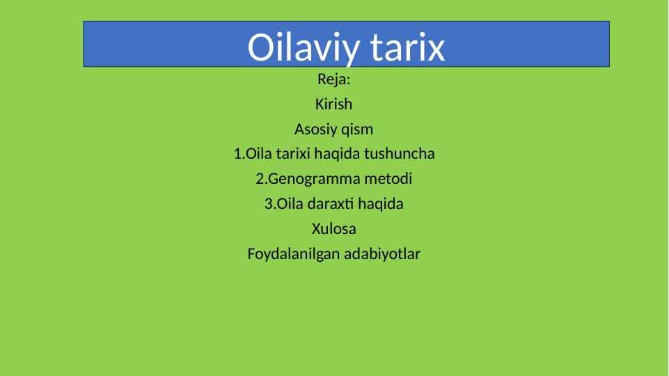 Oilaviy tarix.pptx