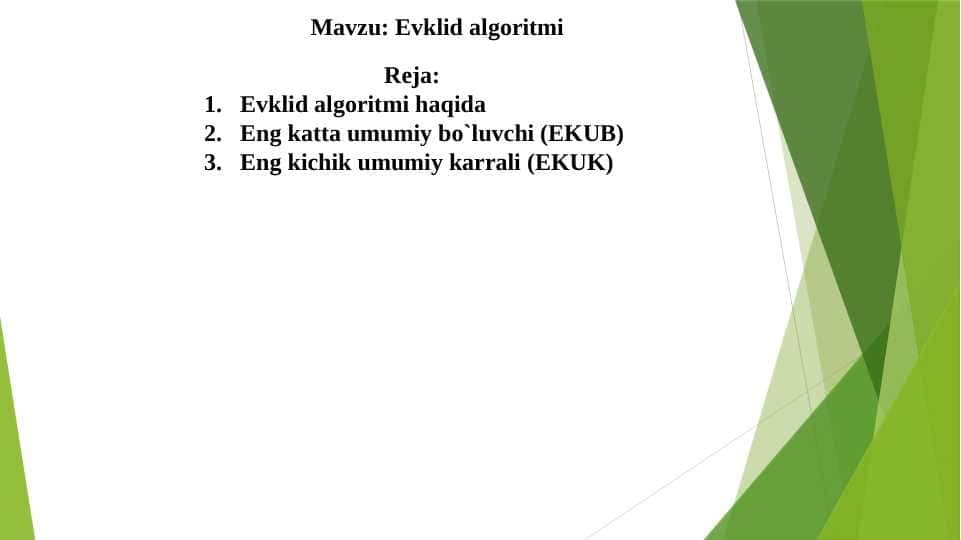 Evklid algoritmi