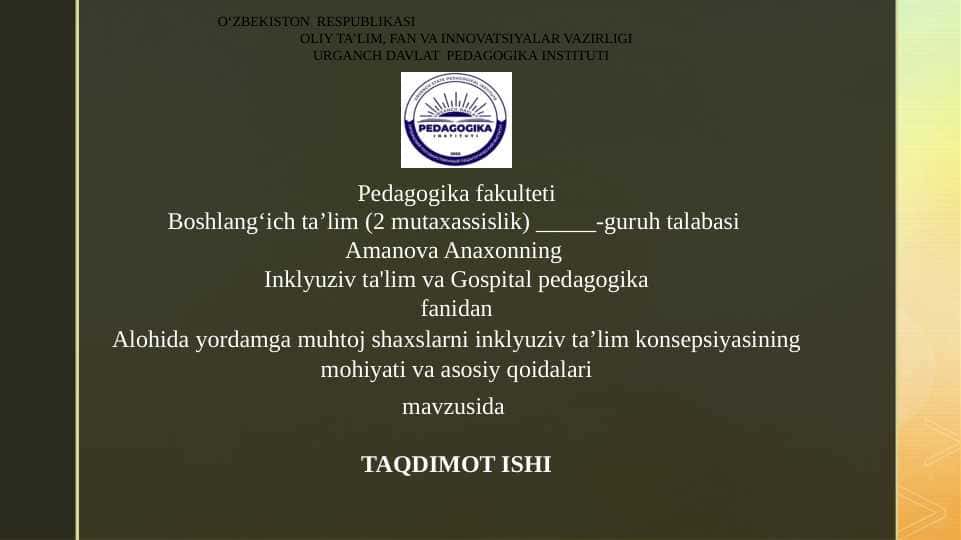 Oʻzbekiston yangi tarixidan sessiya test savollari