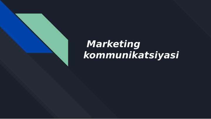 Marketing kommunikatsiyasi