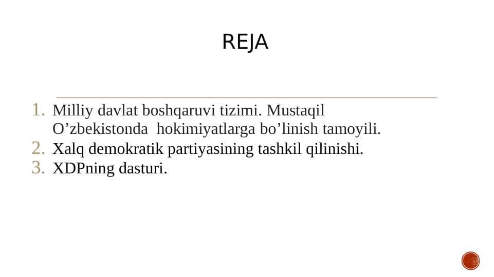 O’zbekistonda demokratik, fuqarolik jamiyati asoslarining shakllanishi, amalga oshirilgan siyosiy islohotlar