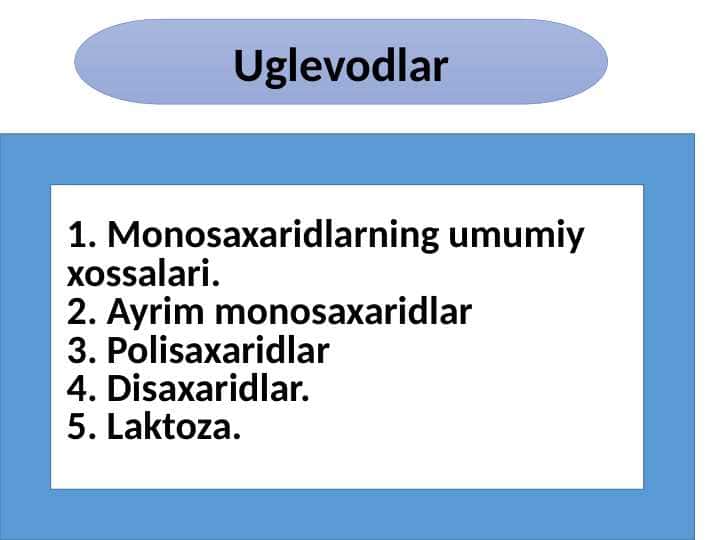 Uglevodlar