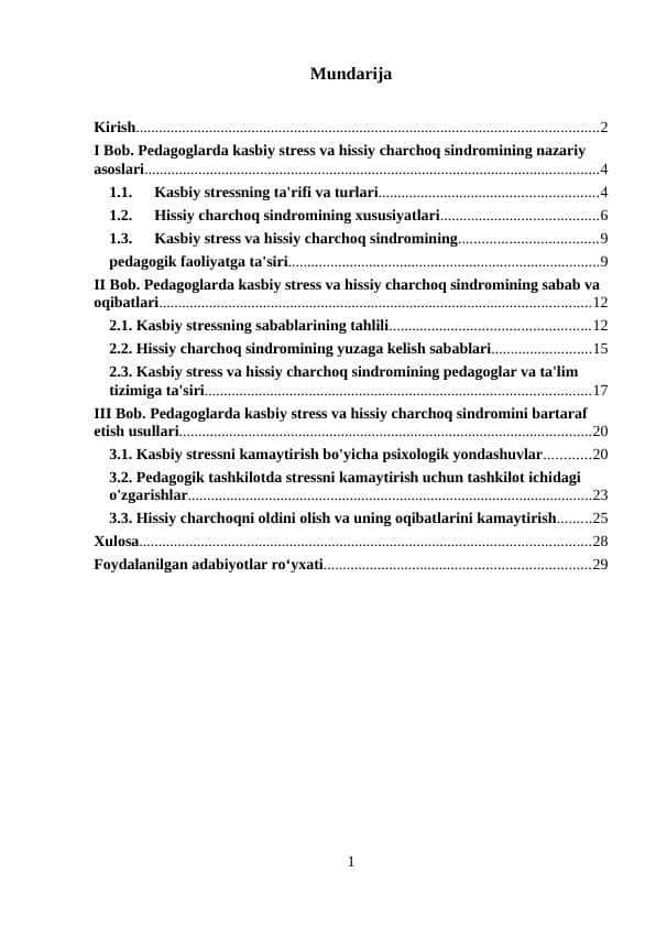 yosh pedagoglarda kasbiy stress hamda hissiy charchoq sindromining kelib chiqish sabablari va ularni bartaraf etish usullari