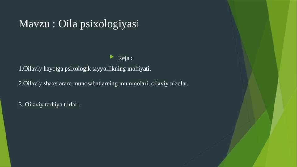 Oila psixologiyasi