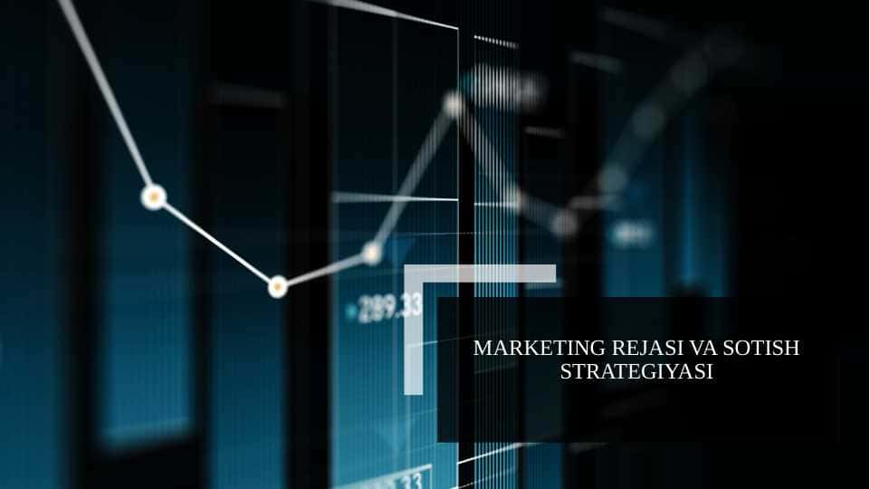 Marketing rejasi va sotish strategiyasi