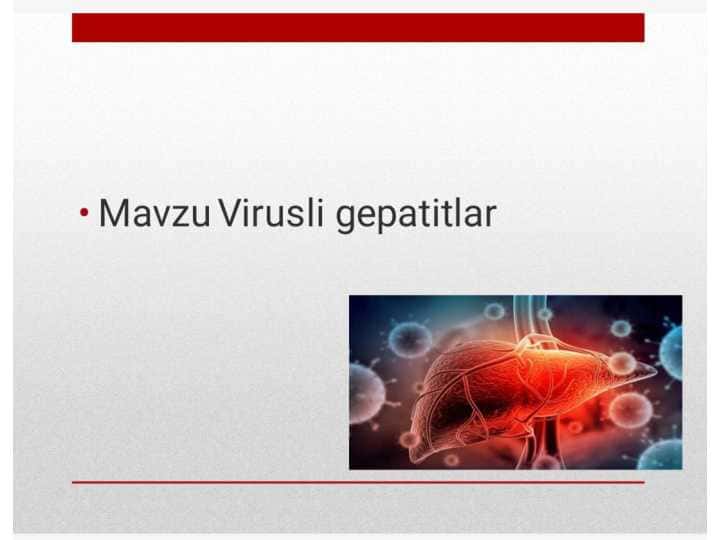 Virusli gepatitlar