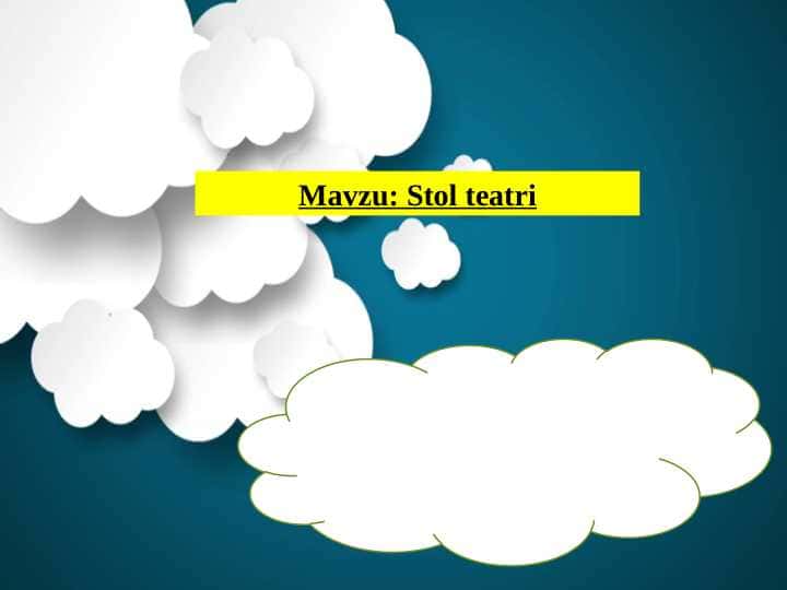 Stol teatri
