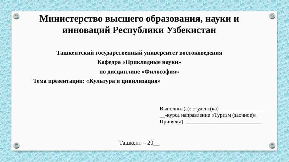 Культура и цивилизация