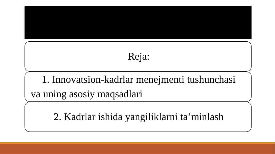 KADRLAR BILAN ISHLASH TIZIMIDAGI INNOVATSIYALAR