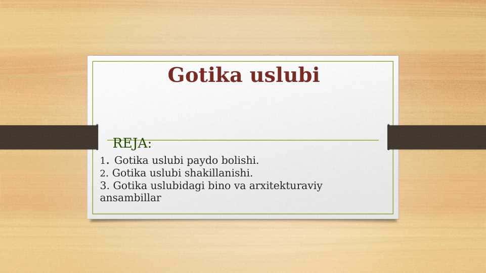 Gotika uslubi