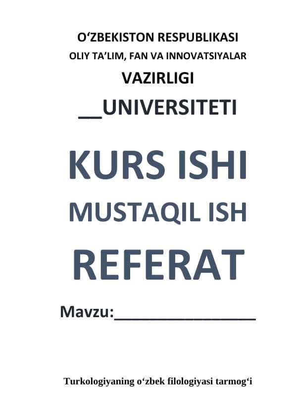 Turkologiyaning oʻzbek filologiyasi tarmogʻi