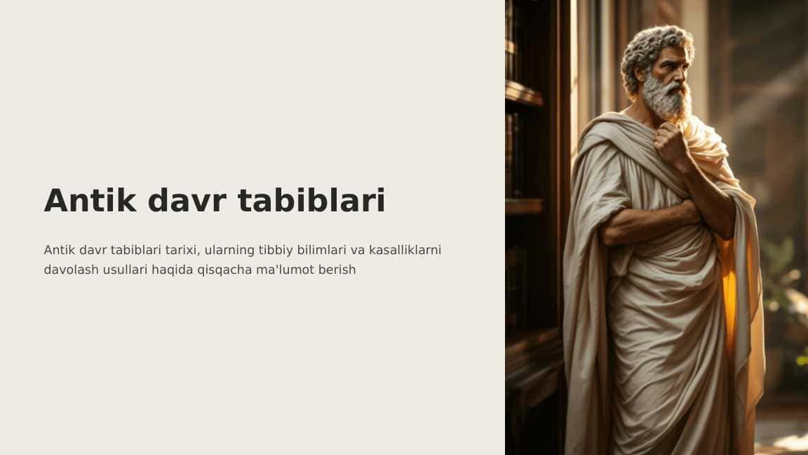 Antik davr tabiblari