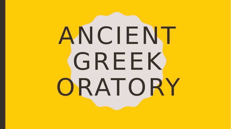 Ancient Greek oratory